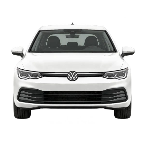 2023 Volkswagen Golf in weiß, Ansicht: Front