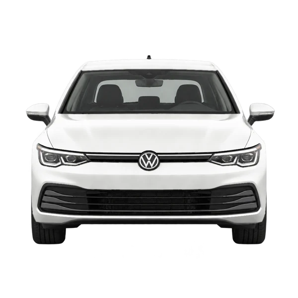 2024 Volkswagen Golf in weiß, Ansicht: Front