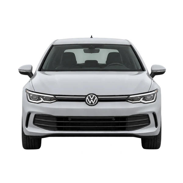 silver 2026 Volkswagen Golf front view
