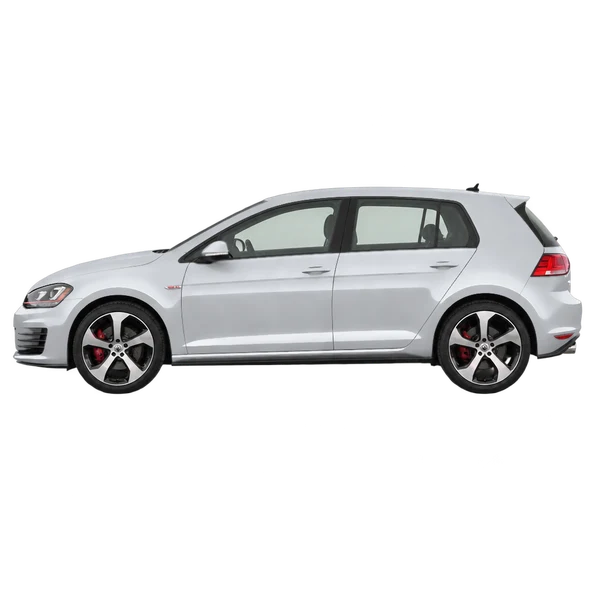 2015 Volkswagen GTI in Silber, Ansicht: Seite (nach links gerichtet)