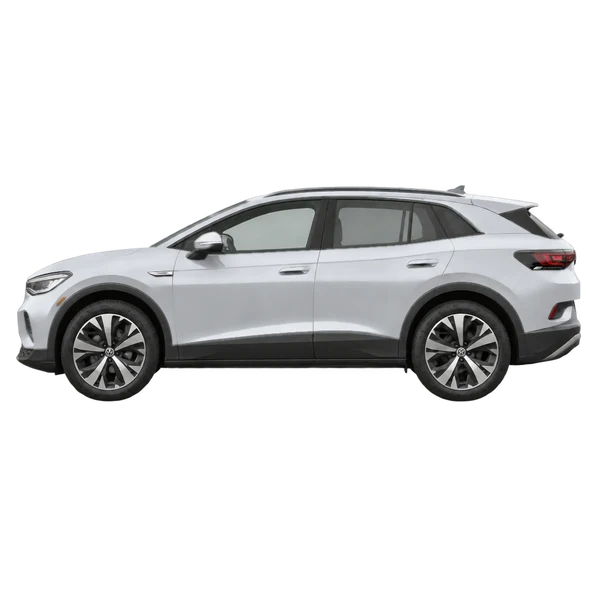 2021 Volkswagen ID.4 Pro in Silber, Ansicht: Seite (nach links gerichtet)