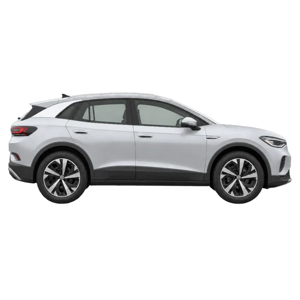 2021 Volkswagen ID.4 in Silber, Ansicht: Seite (nach rechts gewandt)