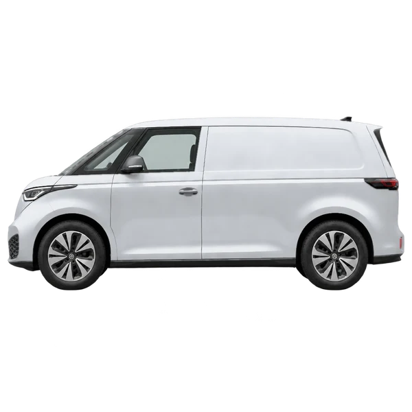 2026 Volkswagen ID.Buzz Cargo Pro in Silber, Ansicht: Seite (nach links gerichtet)
