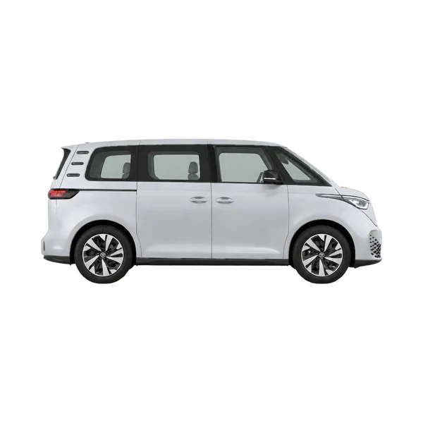 2024 Volkswagen ID. Buzz Pro in Silber, Ansicht: Seite (nach rechts gewandt)