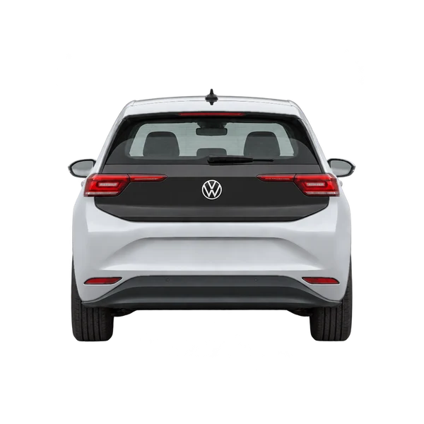 シルバーの2021 Volkswagen ID3(リアビュー)