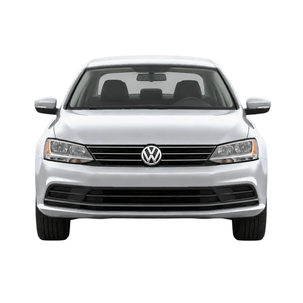Volkswagen Jetta 2015 en plateado, vista frontal