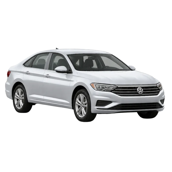 2021 Volkswagen Jetta in Silber, Ansicht: Dreiviertelansicht vorne (nach links gerichtet)