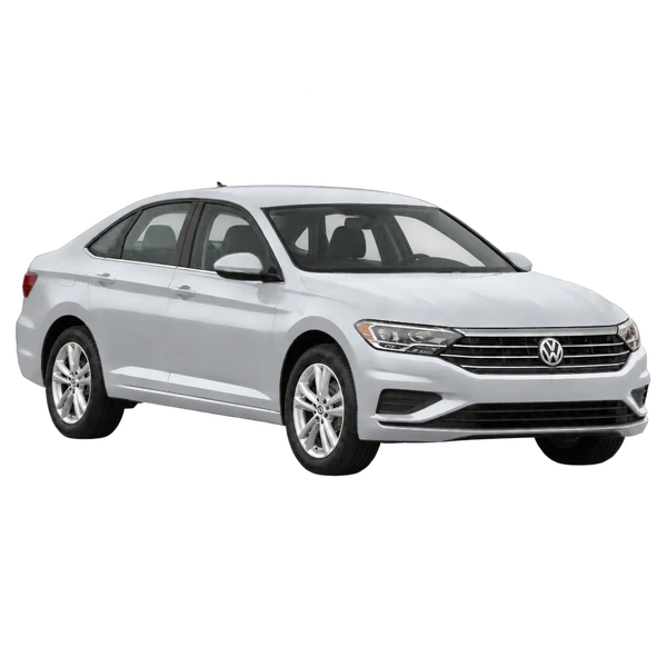 2021 Volkswagen Jetta in Silber, Ansicht: Dreiviertelansicht vorne (nach rechts)