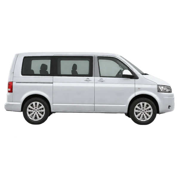 silver 2014 Volkswagen Multivan side (facing right) view