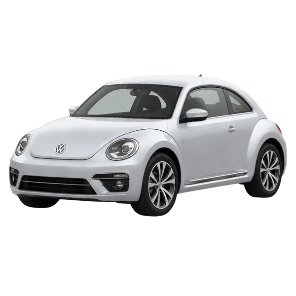 シルバーの2021 Volkswagen New Beetle(フロントスリークォーター(左向き)ビュー)