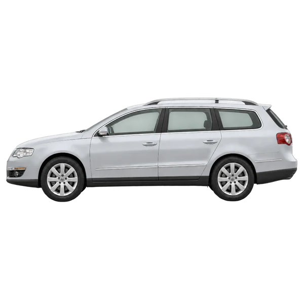 2008 Volkswagen Passat Variant in Silber, Ansicht: Seite (nach links gerichtet)
