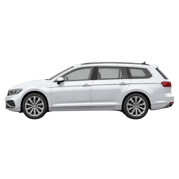 2025 Volkswagen Passat Variant in Silber, Ansicht: Seite (nach links gerichtet)