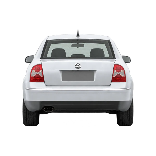 Volkswagen Passat 2002 باللون فضي، منظر من الخلف