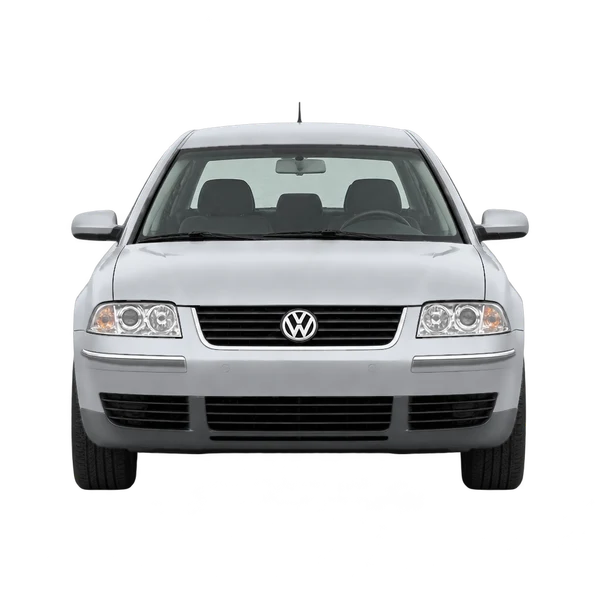 Volkswagen Passat 2005 en plateado, vista frontal