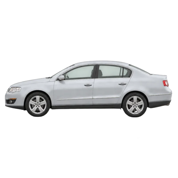 2008 Volkswagen Passat in Silber, Ansicht: Seite (nach links gerichtet)