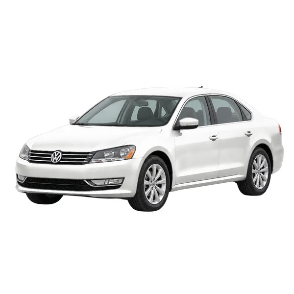 Volkswagen Passat 2012 en blanco, vista frontal tres cuartos (hacia la izquierda)