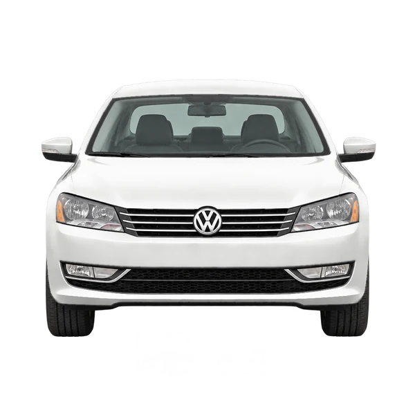 Volkswagen Passat 2012 en blanco, vista frontal
