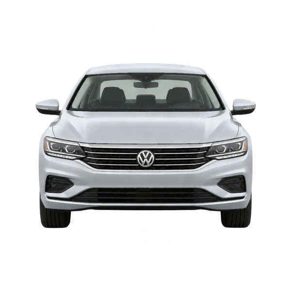 Volkswagen Passat 2020 باللون فضي، منظر أمامي