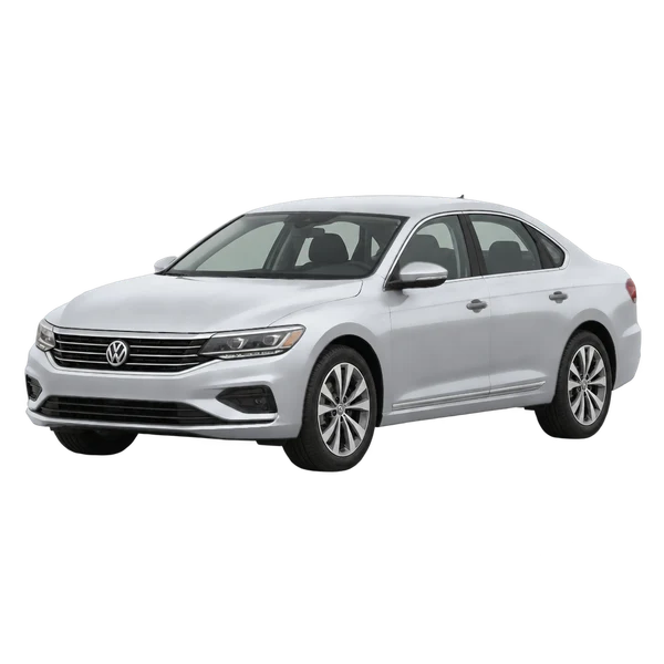 2021 Volkswagen Passat in Silber, Ansicht: Dreiviertelansicht vorne (nach links gerichtet)