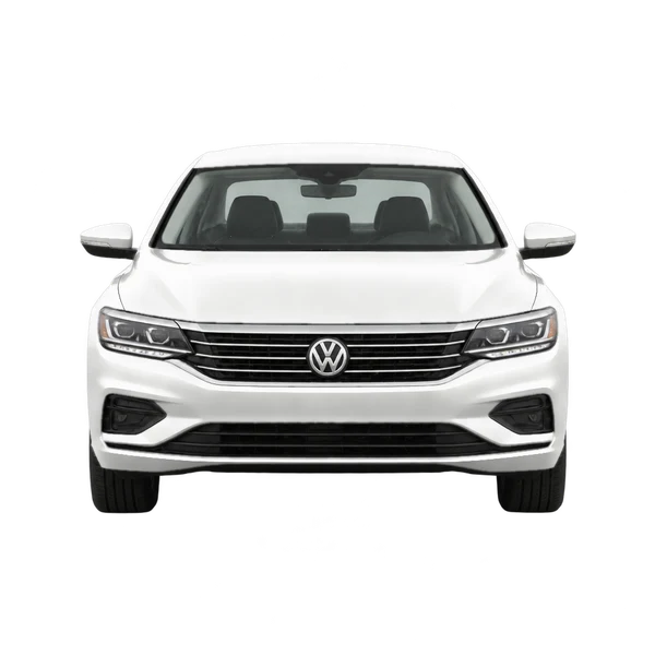2021 Volkswagen Passat in weiß, Ansicht: Front