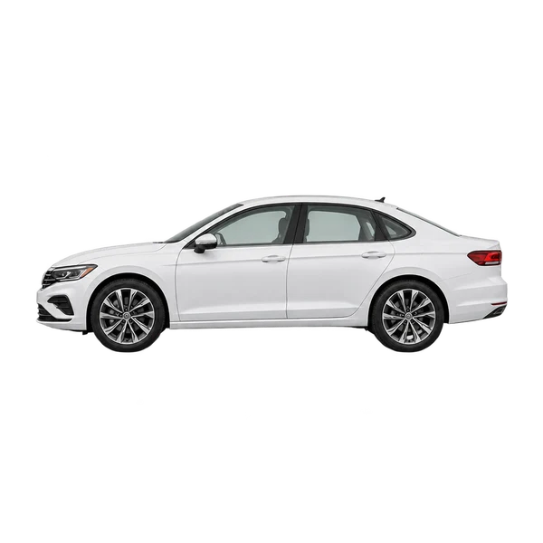 2024 Volkswagen Passat in weiß, Ansicht: Seite (nach links gerichtet)