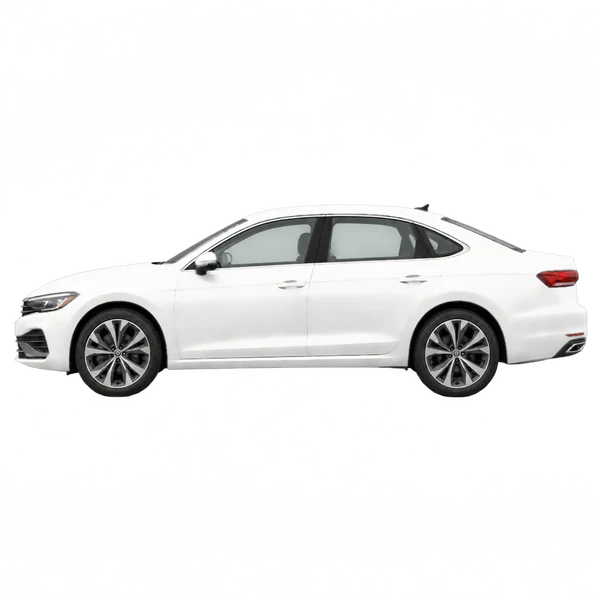 2025 Volkswagen Passat in weiß, Ansicht: Seite (nach links gerichtet)