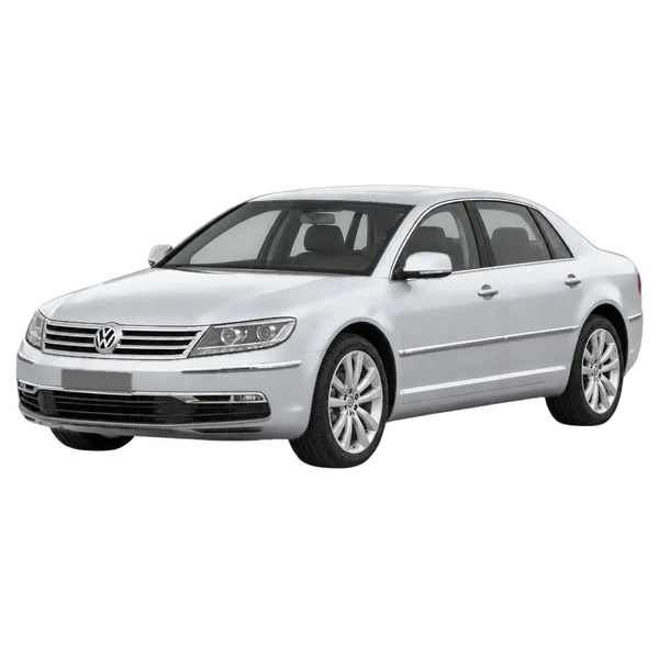 Volkswagen Phaeton 2015 prata, vista dianteira em três quartos (voltada para a esquerda)