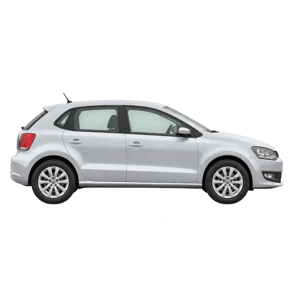 2014 Volkswagen Polo in Silber, Ansicht: Seite (nach rechts gewandt)