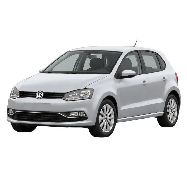 2017 Volkswagen Polo in Silber, Ansicht: Dreiviertelansicht vorne (nach links gerichtet)
