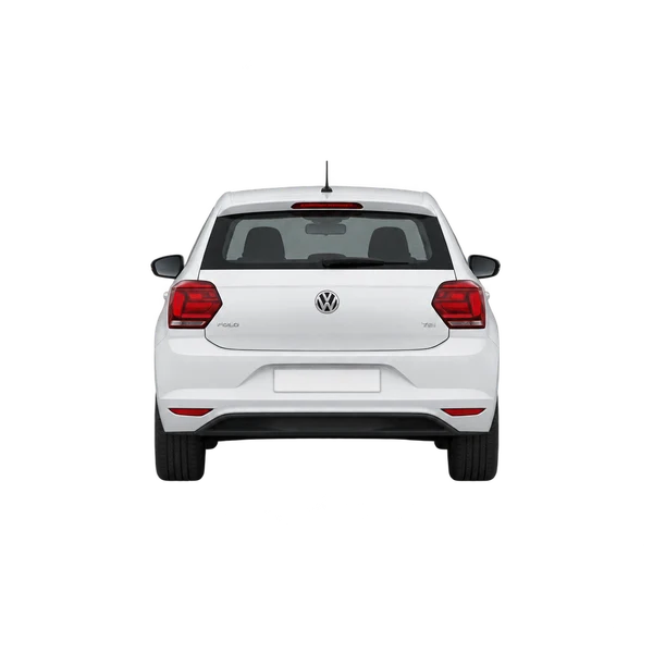 2021 Volkswagen Polo in weiß, Ansicht: Heck
