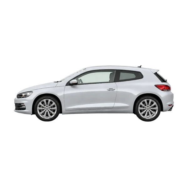 Volkswagen Scirocco 2014 argent, vue côté (vers la gauche)