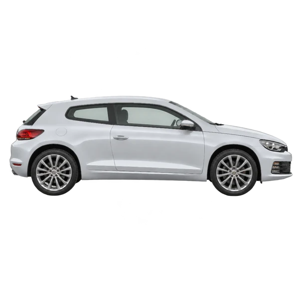 Volkswagen Scirocco 2017 argent, vue profil (tourné vers la droite)