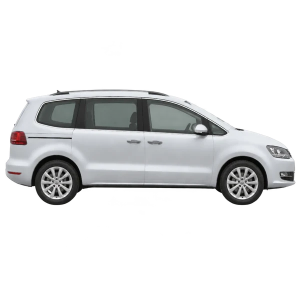 2013 Volkswagen Sharan in Silber, Ansicht: Seite (nach rechts gewandt)
