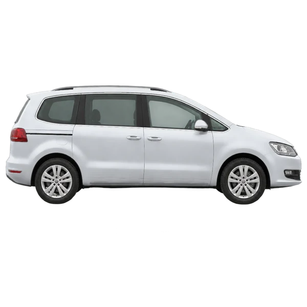 2014 Volkswagen Sharan in Silber, Ansicht: Seite (nach rechts gewandt)