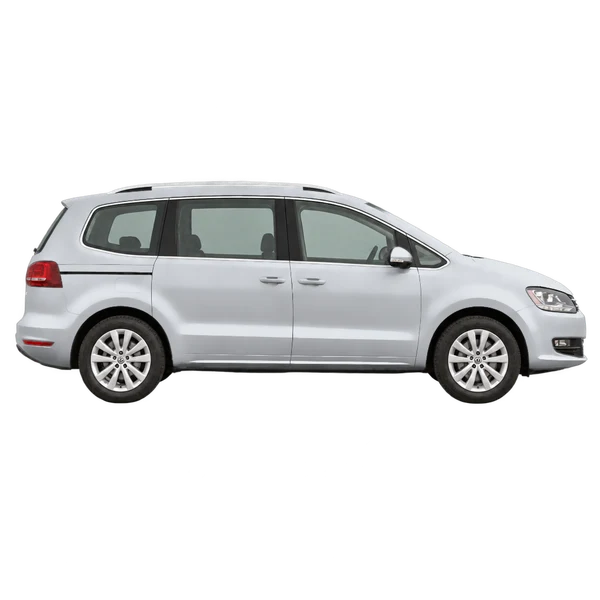 2015 Volkswagen Sharan in Silber, Ansicht: Seite (nach rechts gewandt)