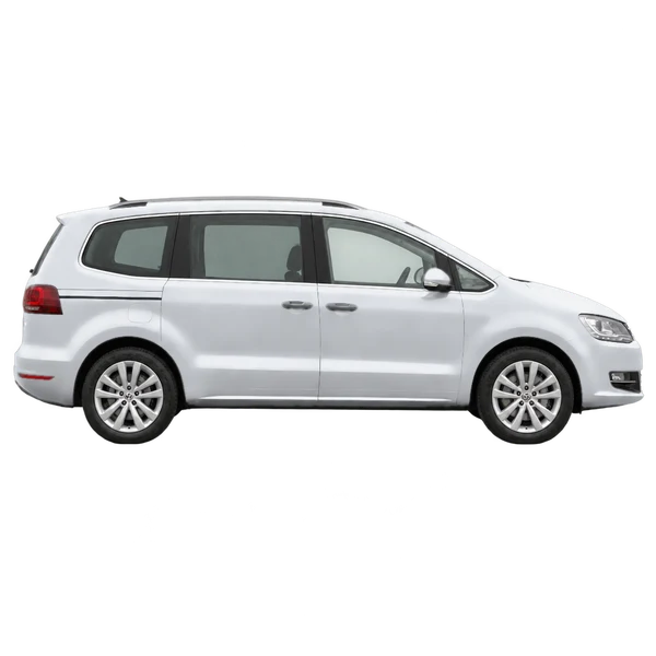 2017 Volkswagen Sharan in Silber, Ansicht: Seite (nach rechts gewandt)
