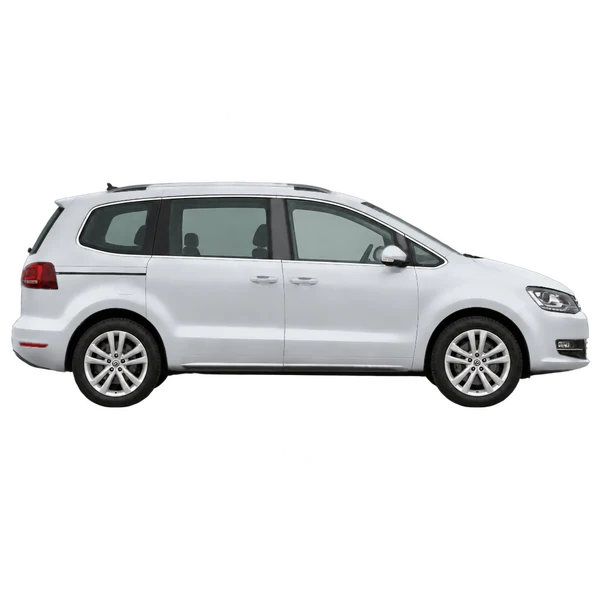 2018 Volkswagen Sharan in Silber, Ansicht: Seite (nach rechts gewandt)