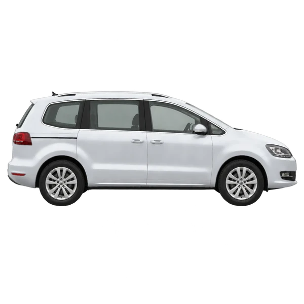 2019 Volkswagen Sharan in Silber, Ansicht: Seite (nach rechts gewandt)