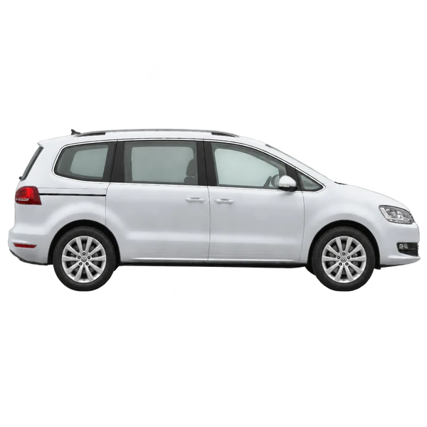 2020 Volkswagen Sharan in Silber, Ansicht: Seite (nach rechts gewandt)