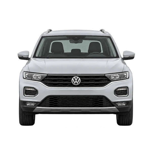 2020 Volkswagen T-ROC in Silber, Ansicht: Front