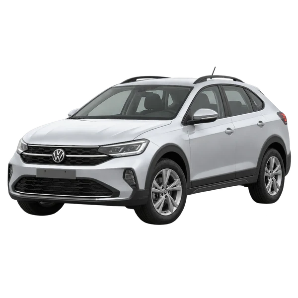 2021 Volkswagen Taigo in Silber, Ansicht: Dreiviertelansicht vorne (nach links gerichtet)