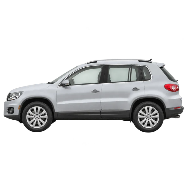2016 Volkswagen Tiguan in Silber, Ansicht: Seite (nach links gerichtet)