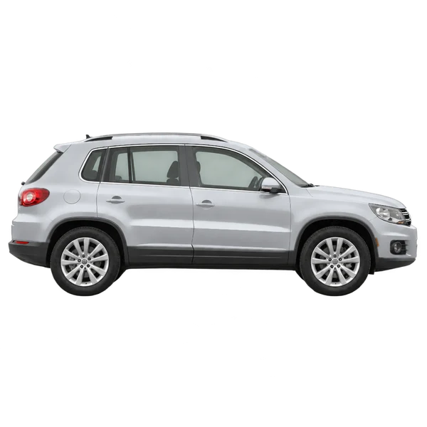 2016 Volkswagen Tiguan in Silber, Ansicht: Seite (nach rechts gewandt)