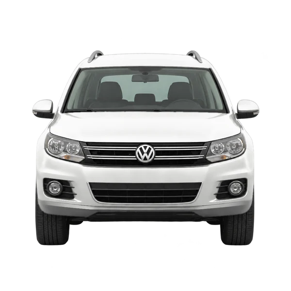 2017 Volkswagen Tiguan in weiß, Ansicht: Front