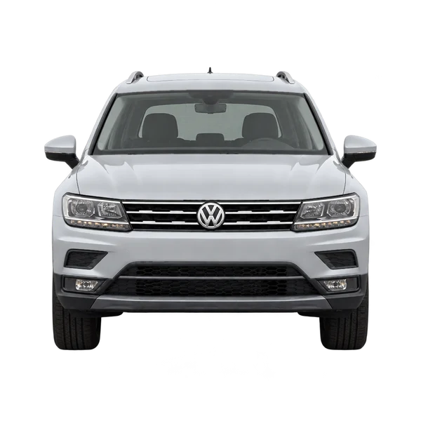 2018 Volkswagen Tiguan in Silber, Ansicht: Front