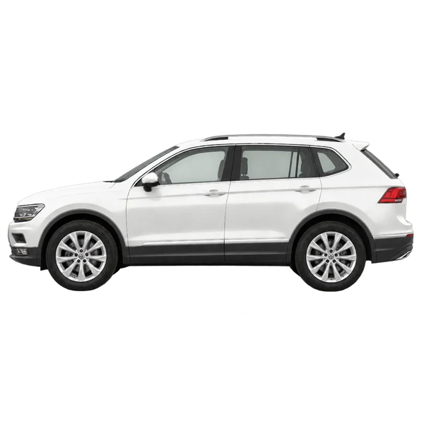 2018 Volkswagen Tiguan in weiß, Ansicht: Seite (nach links gerichtet)