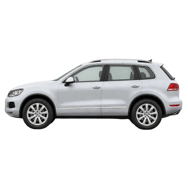 2016 Volkswagen Touareg in Silber, Ansicht: Seite (nach links gerichtet)