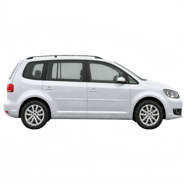2012 Volkswagen Touran in Silber, Ansicht: Seite (nach rechts gewandt)