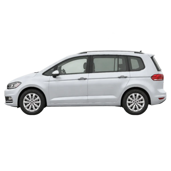 2017 Volkswagen Touran in Silber, Ansicht: Seite (nach links gerichtet)