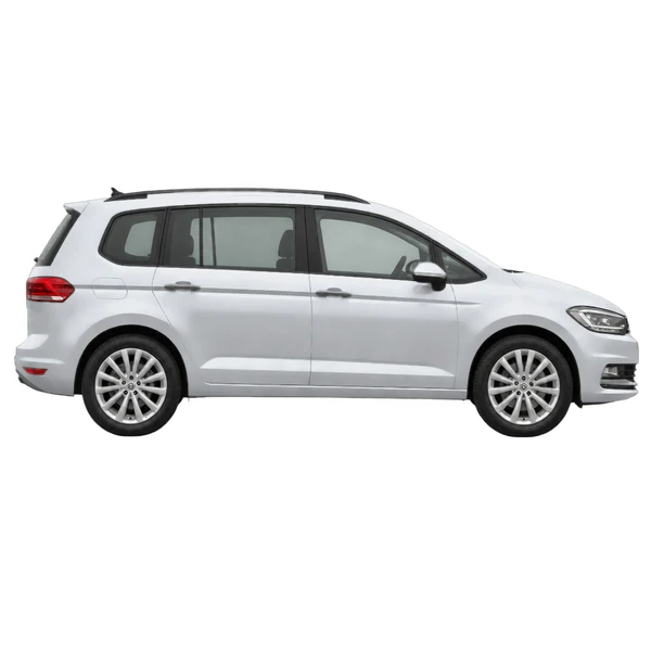 2021 Volkswagen Touran in Silber, Ansicht: Seite (nach rechts gewandt)